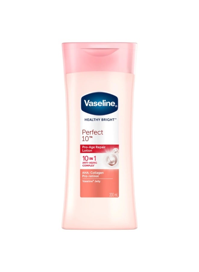 فازلين لوشن هيلثي برايت ١٠ في ١ المضاد للشيخوخة لإصلاح البشرة ٢٠٠ مل