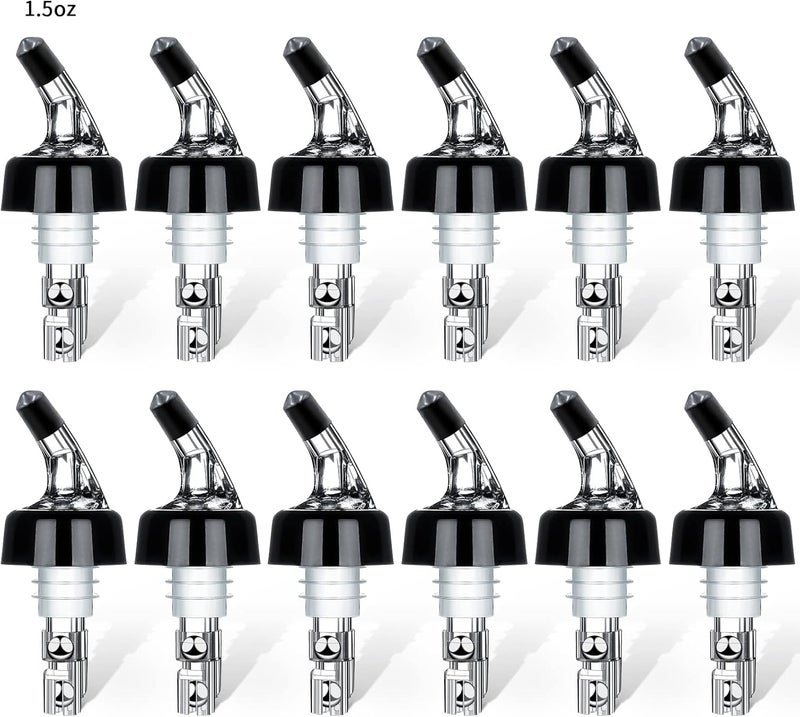 SuproBarware Automatic Measured Bottle Pourer - 1.5oz/45ml Quick Shot Spirit Measure Pourer Drinks Wine Cocktail Dispenser Home Bar Tools - Image 1