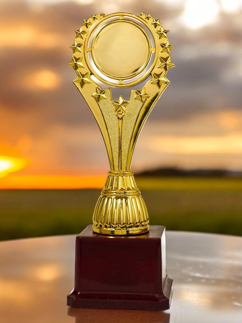 ArtRight Glamour Trophy with Fiber Finish - 27cm, Multipurpose Elegant Trophy for Event, Function & Ceremonies (Size: 27cm x 7cm x 7cm) - Image 2