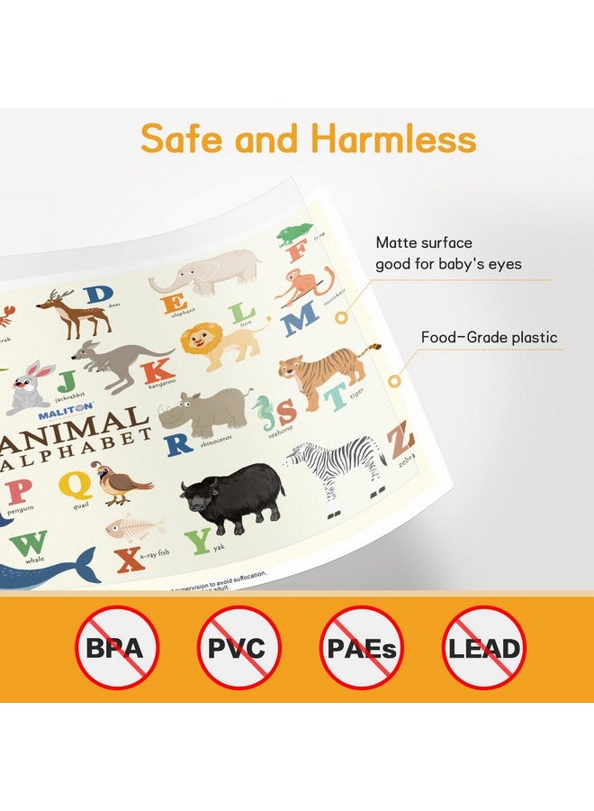 Maliton Disposable Placemats For Baby & Toddlers Disposable Baby Placemats For Restaurants Travel Disposable Stick On Placemats With 4 Designs Disposable Table Mats For Kids (Individual Package)  - Image 4