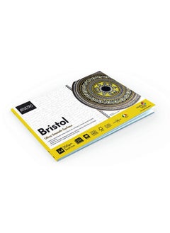 BRUSTRO BRUSTRO Bristol Ultra Smooth Glued Pad | 250 GSM, A4, 20 Sheets | Natural Grain, Medium Surface, Ideal for Charcoal, Coloured Pencils, Gouche, Pen, Pastels, Ink.  - Image 2