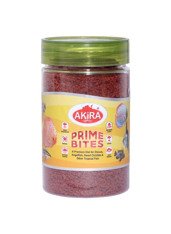 Akira Prime BITS - 215ML, Protein: 50% (A Premium Diet for Discus, Angelfish, Dwarf Cichlids and Other Tropical Fish) - Image 1