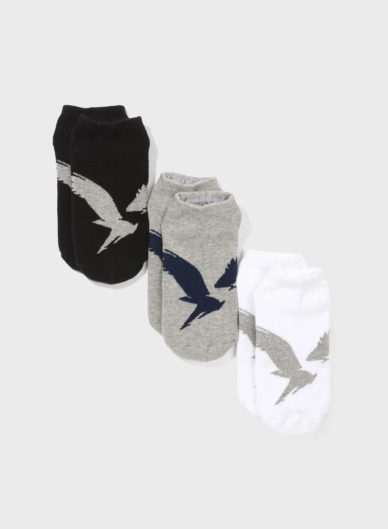 امريكان ايجل 3 Pack Logo Socks