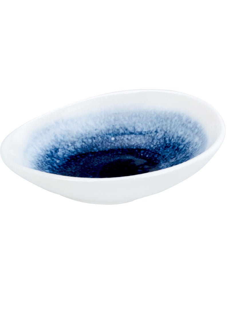 Shallow - Reactive Scandi Snack plate 11cm Blue - Image 1