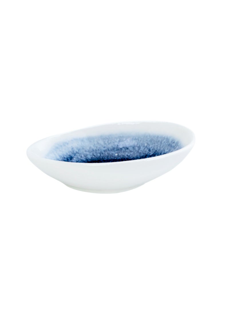 Shallow - Reactive Scandi Snack plate 11cm Blue - Image 1