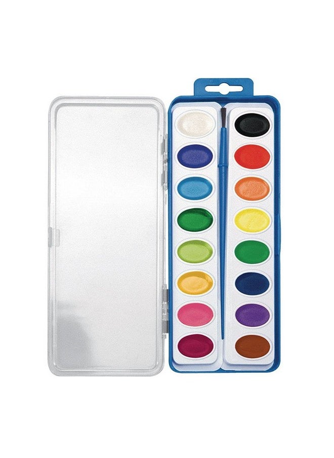 كولوريشنز ألوان مائية قابلة للغسل من Colorations، 16 لونًا، لوحة ألوان مائية، مجموعة ألوان مائية، ألوان مائية قابلة للغسل، ألوان مائية قابلة للغسل للأطفال، ألوان مائية قابلة للغسل للأطفال، ألوان غير سامة للأطفال  - Image 3