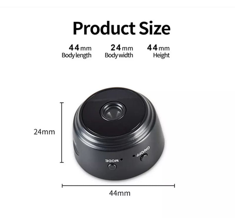 TECHNOVIEW Spy HD Plus Wireless WiFi Camera 2 Mp Video Audio Recording Watch Live Indoor Security IP Camera for Home Motion Detection Low Light Night Vision MiniA9Wifi - Image 3