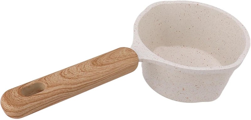 Zopsc Nonstick Small Pot, Flat Bottom Sauce Pan, Multifunctional Milk Pot for Frying, Small Cooking for Stovetop, Compact Nonstick Saucepan - Image 4