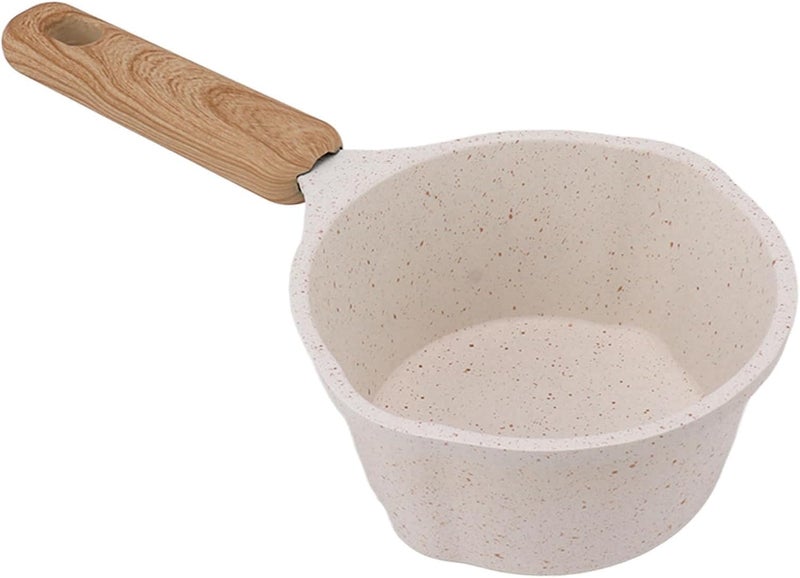 Zopsc Nonstick Small Pot, Flat Bottom Sauce Pan, Multifunctional Milk Pot for Frying, Small Cooking for Stovetop, Compact Nonstick Saucepan - Image 5