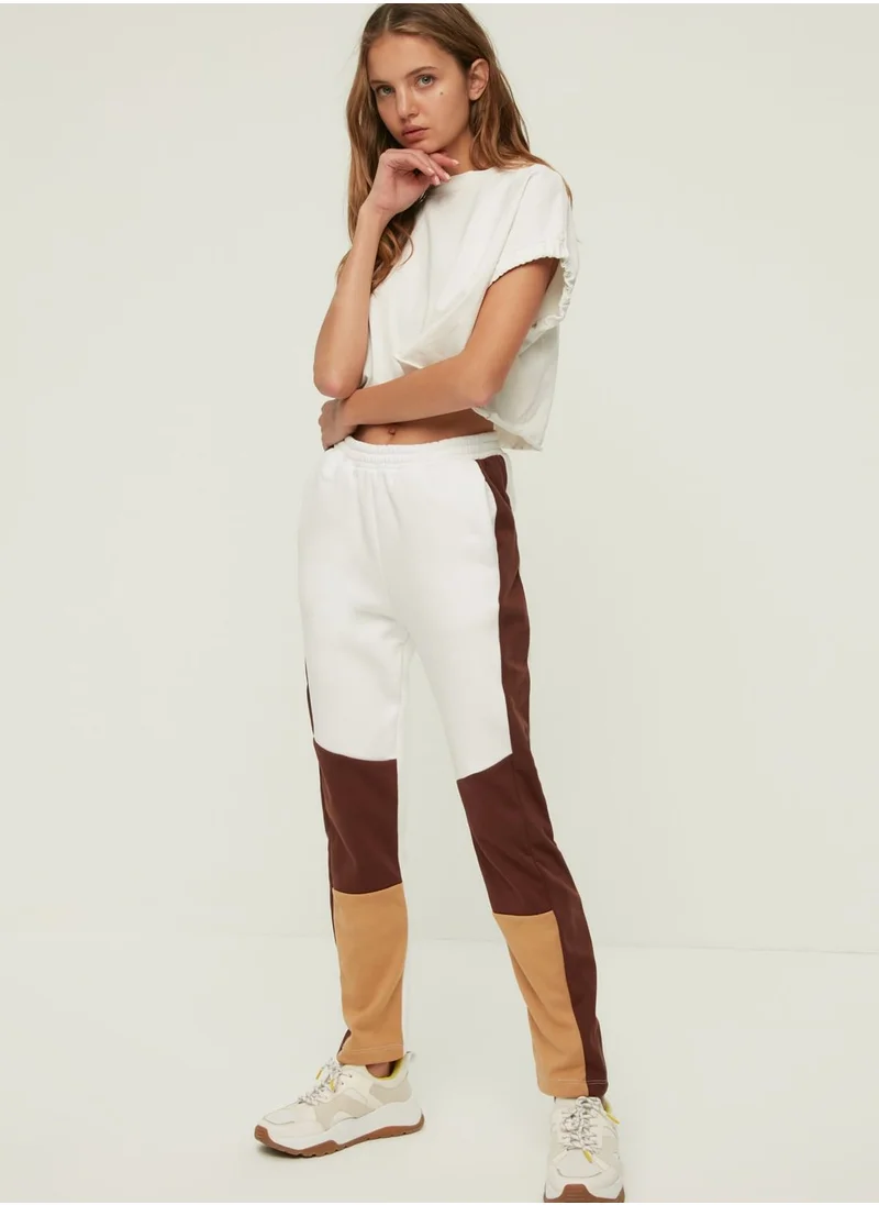 trendyol Colorblock High Waist Pants