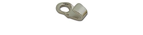 Tandy Leather Lace Hooks Nickel/Solid Brass 10/pk 1234-02 - Image 1