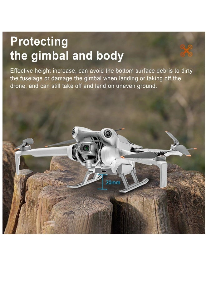 مجموعة واقيات هبوط ملونة لطائرة DJI Mini 4 Pro مع أضواء LED فلاش، أقدام هبوط قابلة للطي وملحقة، ملحقات لطائرة DJI Mini 4 Pro - Image 2