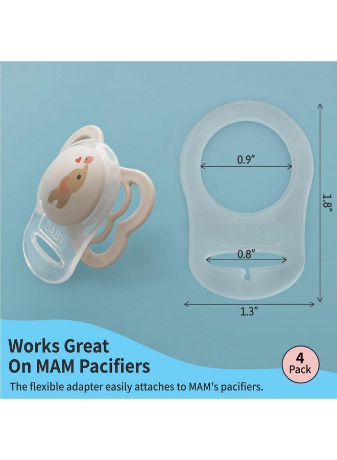 Putska PUTSKA Pacifier Silicone Adapter Rings for Pacifier Holder and Clip MAM-Compatible - Image 1