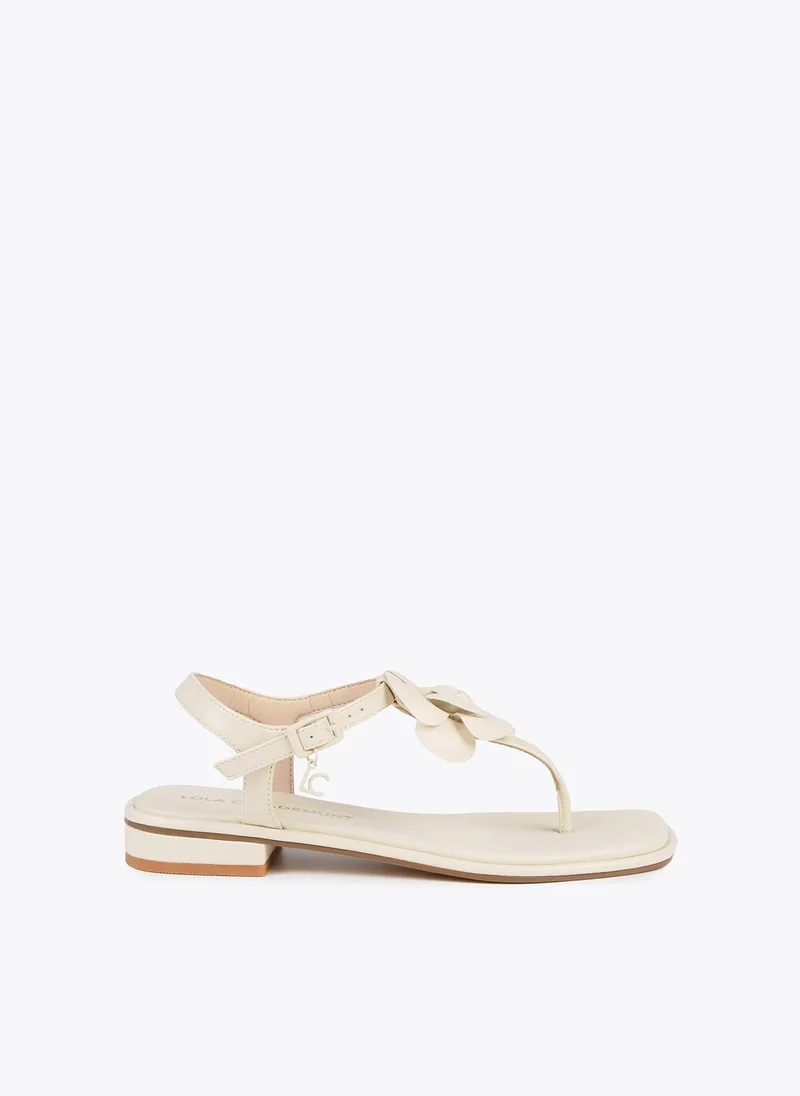 لولا كساديمونت صنادل بفواصل للأصابع وتفاصيل زهور