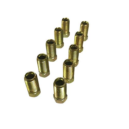 Skdorpfm ASD Brake Line Tube Nuts For 3/16" Tube (3/8" - 24 Long Thread, Inverted Flare) (Pack of 10) - Image 1