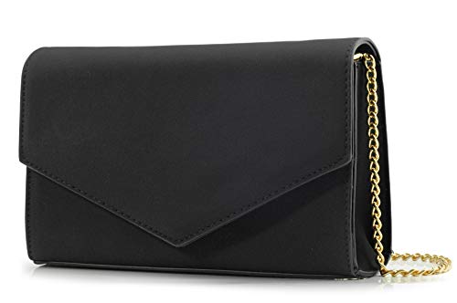 HOXIS Clutch Purse for Women Suede Evening Envelope Clutch Chain Shoulder Bag - Image 1