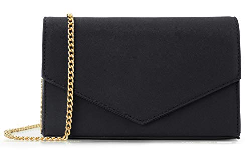 HOXIS Clutch Purse for Women Suede Evening Envelope Clutch Chain Shoulder Bag - Image 2
