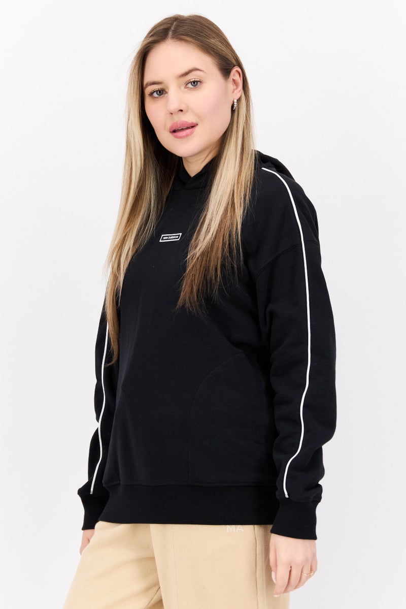 New Balance Women Sportswear Fit Long Sleeve Outdoor Hoodies, Black  - Image 2