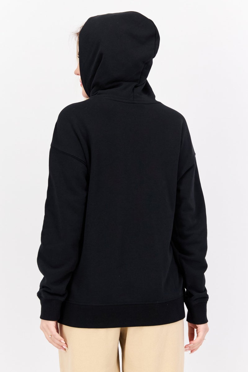 New Balance Women Sportswear Fit Long Sleeve Outdoor Hoodies, Black  - Image 3