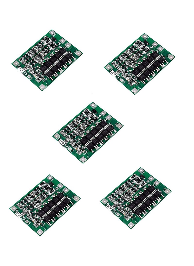 LIMITLESS PRODUCTS PACK oF 5 4S 40A 148V 168V BMS Battery Management System PCM PCB for 4 Packs Lithium LicoO2 Limn2O4 18650 Battery with Balancer for Drill or Motors