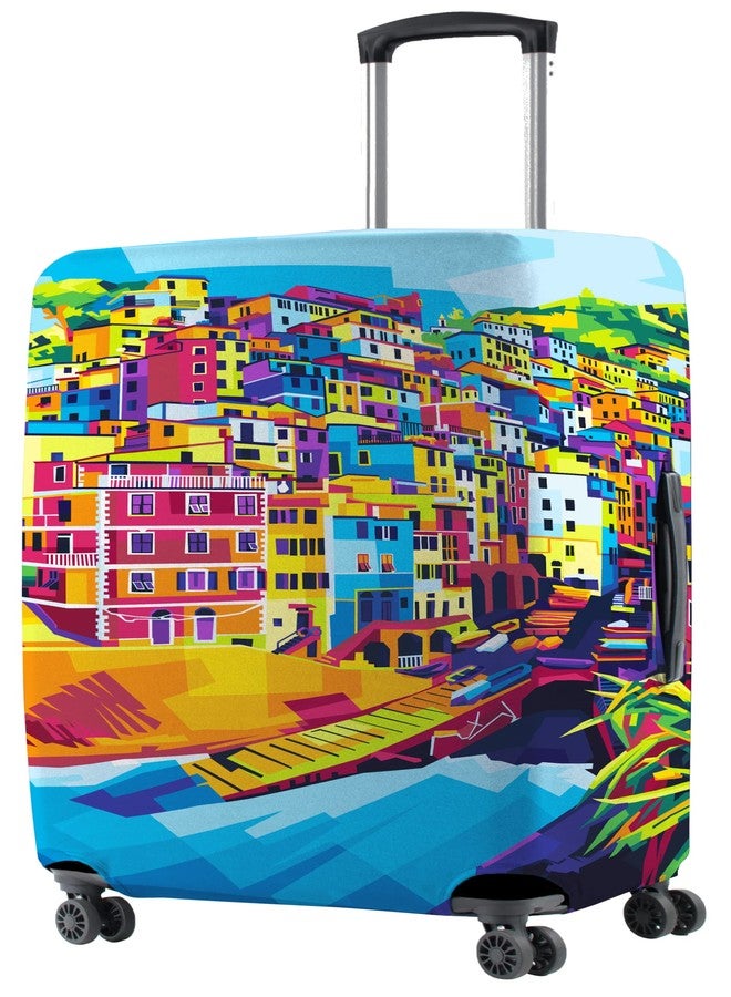 Nasher Miles Polyester 65 (24 Inch) Medium Protective Luggage Cover - Riomaggiore Design - Image 1