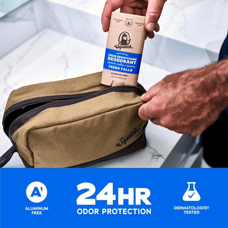 Dr. Squatch مزيل عرق طبيعي للرجال من دكتور سكواتش 3 عبوات فريش فولز - مزيل عرق للرجال خالي من الألمنيوم (2.65 أونصة، 3 عبوات) - Image 3