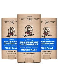 Dr. Squatch Natural Deodorant for Men 3 Pack Fresh Falls – Odor-Squatching Men's Deodorant Aluminum Free (2.65 oz, 3 Pack) - pzsku/Z8A02FD80B2AF6BA2DFCAZ/45/_/1734510929/7628fa78-3779-4b01-bedc-caee0fe68381