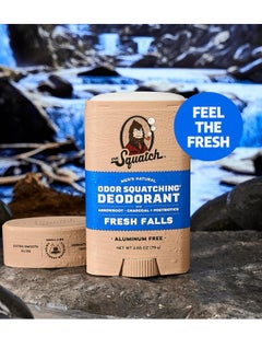 Dr. Squatch Dr. Squatch Natural Deodorant for Men 3 Pack Fresh Falls – Odor-Squatching Men's Deodorant Aluminum Free (2.65 oz, 3 Pack)  - Image 2