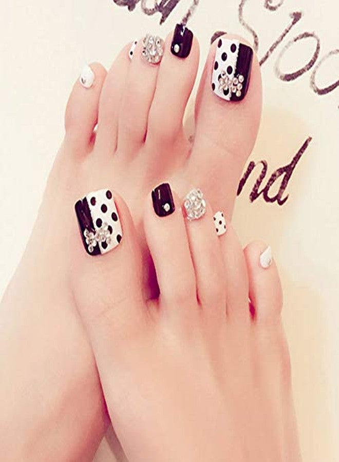 YIMART 500Pcs Fake Toenail Tips Set Nail Art Toe Decoration Full Cover False Toe Nail Tips for DIY Salon Foot Manicure Sticker Tools (White With Box) - Image 4