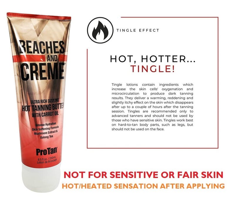 PRO TAN Beaches & Creme Sizzling Hot Tanning Butter 8.5oz - Image 1
