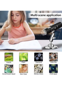 Y&D Wireless Handheld Digital Microscope, Portable 50x -1000x Magnification with 360 Rotate Stand Compatible iOS/Android iPhone, iPad for Kids Adults  - Image 4