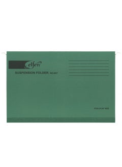 elfen ملف تعليق بحجم Foolscap مكون من 50 قطعة باللون الأخضر الباهت  - Image 2