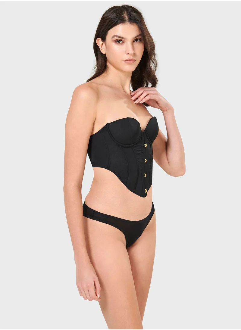 BLUEBELLA Bardot Button Detail Corset