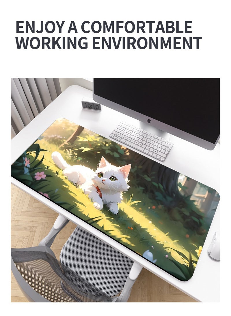 Beirui - 80cm*30cm Anime Mouse Pad, Gaming Mouse Pad, Large Mouse Pad, Extended Keyboard Mouse Pad, Extended Keyboard Mouse Pad with non-slip base and stitched edges - Image 1