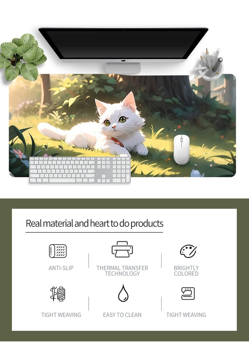 Beirui - 80cm*30cm Anime Mouse Pad, Gaming Mouse Pad, Large Mouse Pad, Extended Keyboard Mouse Pad, Extended Keyboard Mouse Pad with non-slip base and stitched edges - Image 1