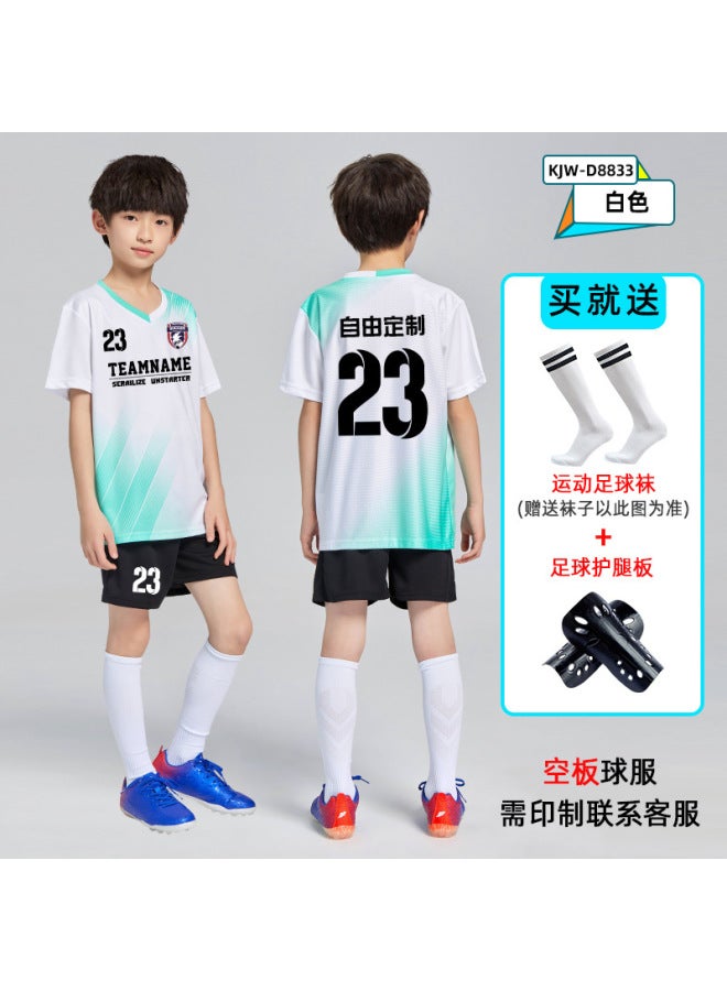 Children's Football Uniform Short Sleeve Suit for Boys and Girls, Autumn and Winter Long Sleeve Training Team Clothing