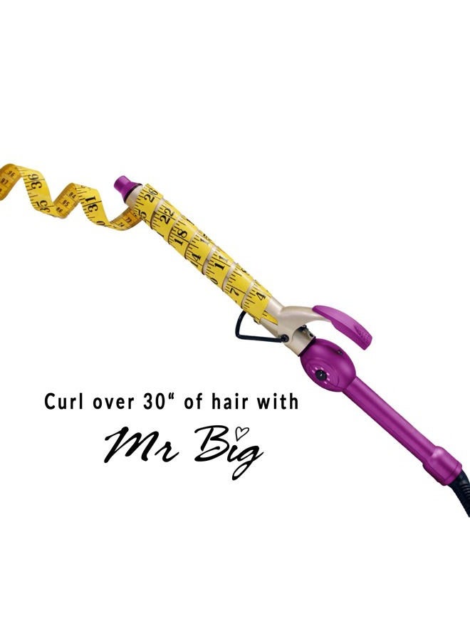 Mr Big Curling Iron Mr Big Original Hair Curling Iron Wand - The Best, Longest XL Styling Curling Irons for Long Hair on The Market, Change Flat Bed Head Hair with This Waver Curler into Beach Waves, 9.5" Barrel, 1" - Image 2