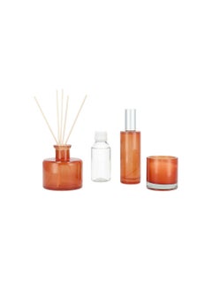Sense Glass Jar Candle And Diffuser Set Orange And Conifer Fragrance  - Image 2