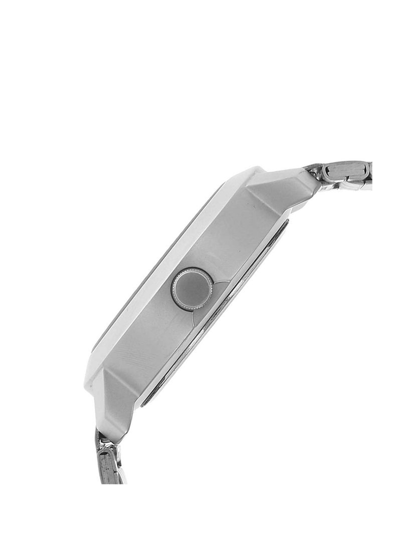 فاستراك ساعة فاست تراك كوارتز بعقارب وميناء أسود وسوار ستانلس ستيل للرجال - Image 3