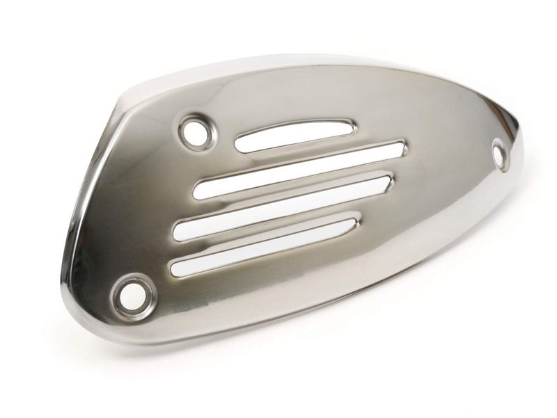 Vespa GTS/GTV Muffler Shield | Exhaust Heat Shield for Vespa GTS 250/300 & Vespa GTV 250/300 | Vespa Part # OEM 844864(Chrome) - Image 1