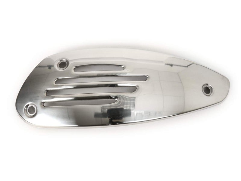 Vespa GTS/GTV Muffler Shield | Exhaust Heat Shield for Vespa GTS 250/300 & Vespa GTV 250/300 | Vespa Part # OEM 844864(Chrome) - Image 3