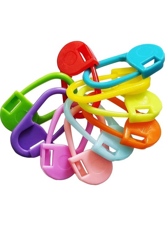 Hodbehod 200 Pieces Stitch Stabilizer Rope Holder Plastic Safety Pin Plastic Knitting Needle Boxed Set  - Image 3