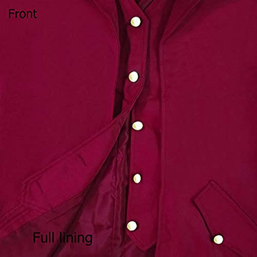 SIAEAMRG Renaissance Steampunk Tailcoat Halloween Costumes for Boys, Medieval Pirate Vampire Victorian Jacket Vintage Frock Coat Children Kids (Wine Red, XL) - Image 5