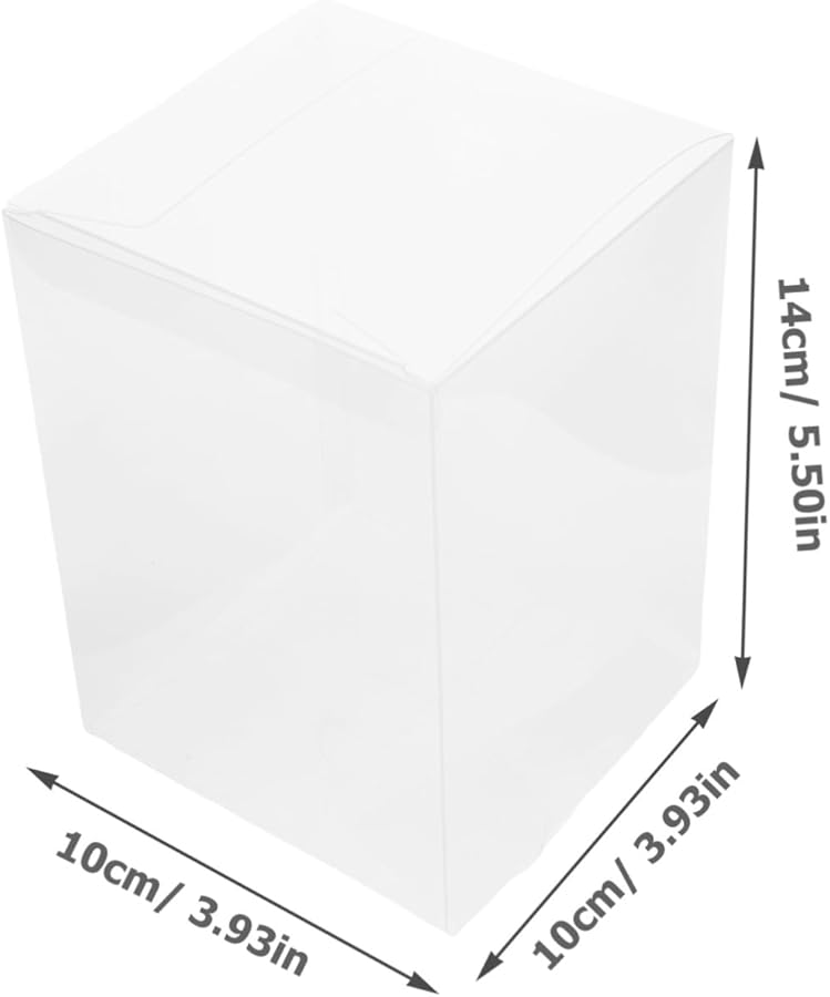 TOVINANNA 15 قطعة صناديق حلوى شفافة لتغليف الشوكولاتة والبسكويت والحلويات - Image 3