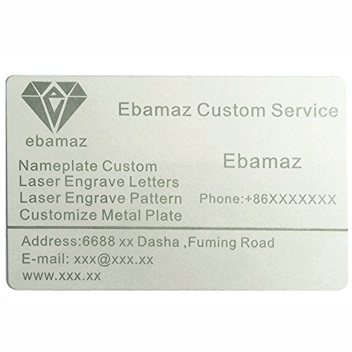 ebamaz 50pcs Thick 0.45mm Sublimation Metal Business Cards Aluminum Blanks 3.4x2.1X0.018 inch for Color Print Laser Engrave (Pearl White) - Image 5