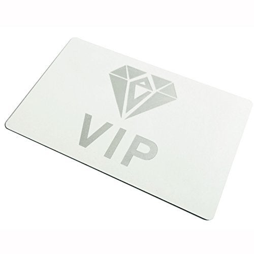 ebamaz 50pcs Thick 0.45mm Sublimation Metal Business Cards Aluminum Blanks 3.4x2.1X0.018 inch for Color Print Laser Engrave (Pearl White) - Image 4