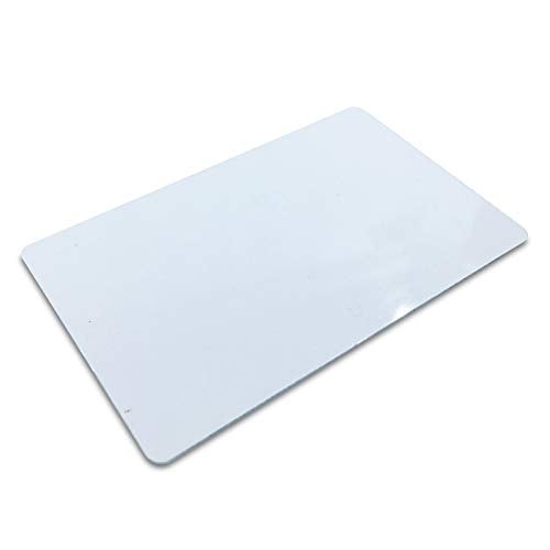 ebamaz 50pcs Thick 0.45mm Sublimation Metal Business Cards Aluminum Blanks 3.4x2.1X0.018 inch for Color Print Laser Engrave (Pearl White) - Image 2