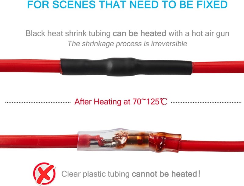 CHANZON 12V / 24V 15A Car Cigarette Lighter Plug, 16AWG Heavy Duty Fused Male Plug Adapter with LED Light, Replacement Cigarette Lighter Socket Cord (Black Heat Shrink Tubing Included) - Image 3