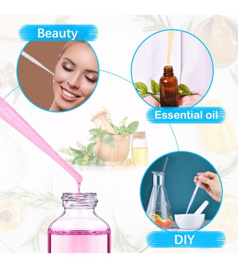 Reusable 14PCS Graduated Pipettes Precision Dropper Foldable Portable for Essential Oils Lab DIY Cosmetic Transfer - Image 2