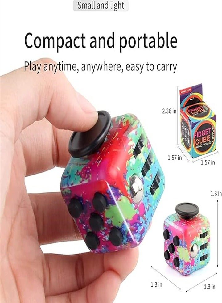 Stress relief magic cube, release pressure magic cube, kill time magic cube set, suitable for adults and children to relieve stress anxiety toys creative gifts, soft material (camouflage color 2PC) - Image 3